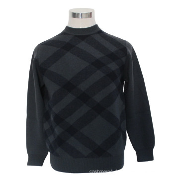Cashmere / Yak Wolle Rundhals Pullover Langarm Pullover / Strickwaren / Kleidung / Kleidung